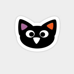 halloween black cat Sticker